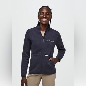 FIGS Heather Navy On-Shift Sweater Knit Jacket - XL / Heather Navy